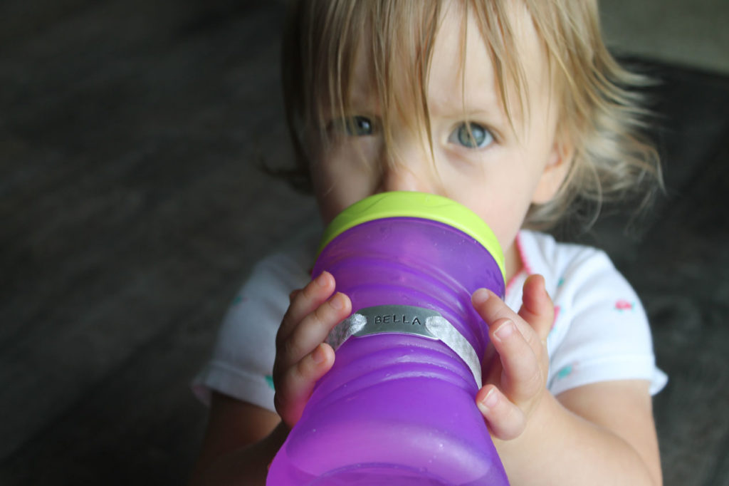 Bella Drinking with SPARKlet on Cup