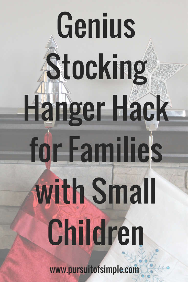 Stocking Hanger Hack for Families with Small Children