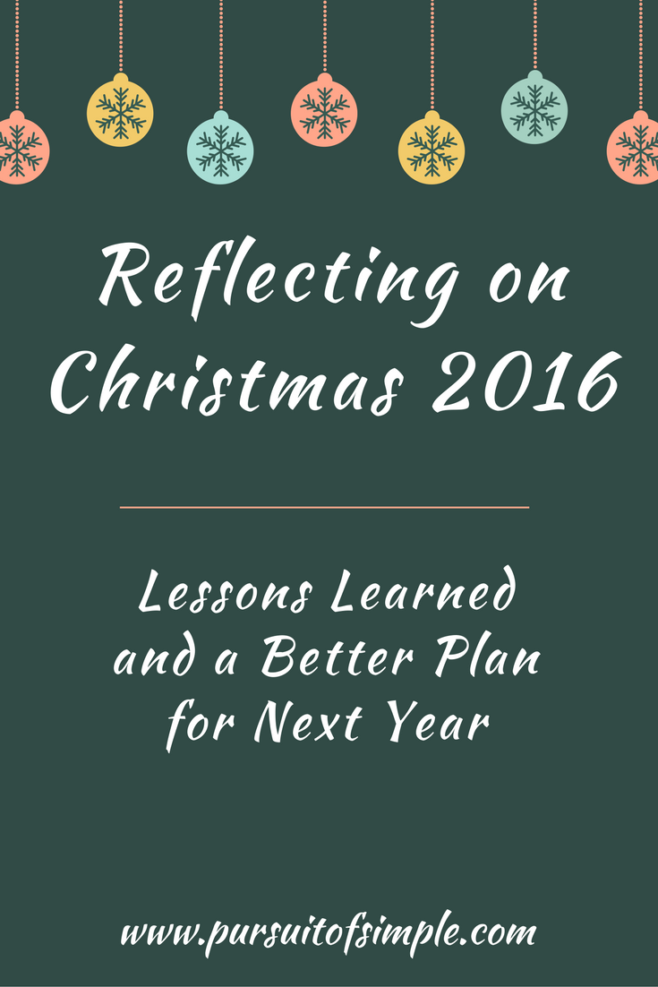 Reflecting on Christmas 2016