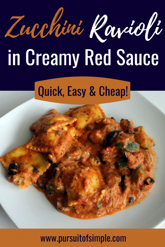 Zucchini Ravioli in Creamy Red Sauce Recipe