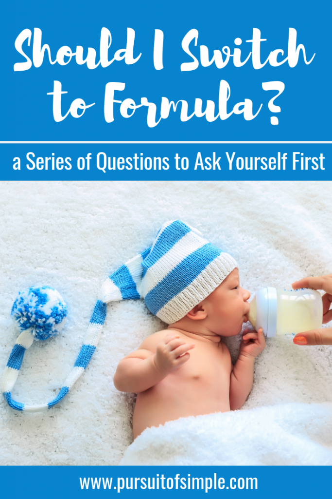 switching newborn from breastmilk to formula